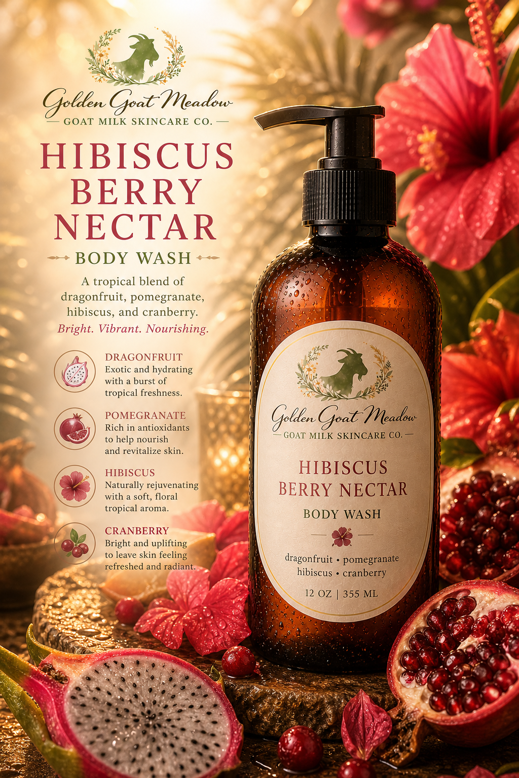 Hibiscus Berry Nectar Body Wash