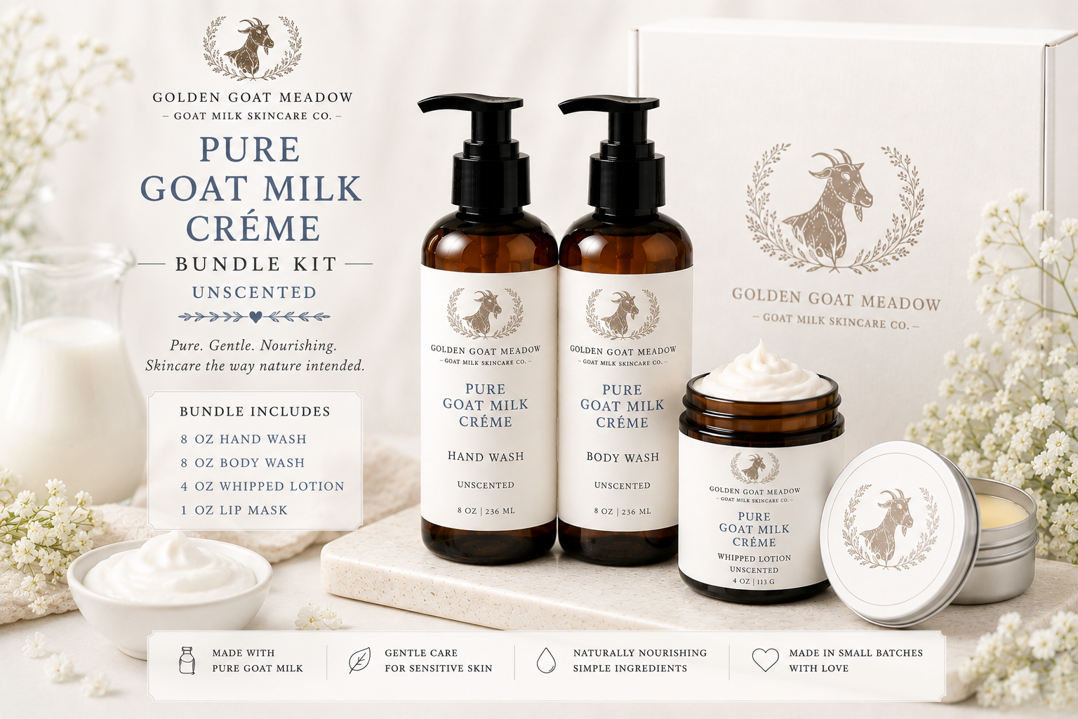 Pure Goat Milk Créme Bundle